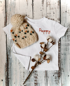 Hand Embroidered Toddler Tee