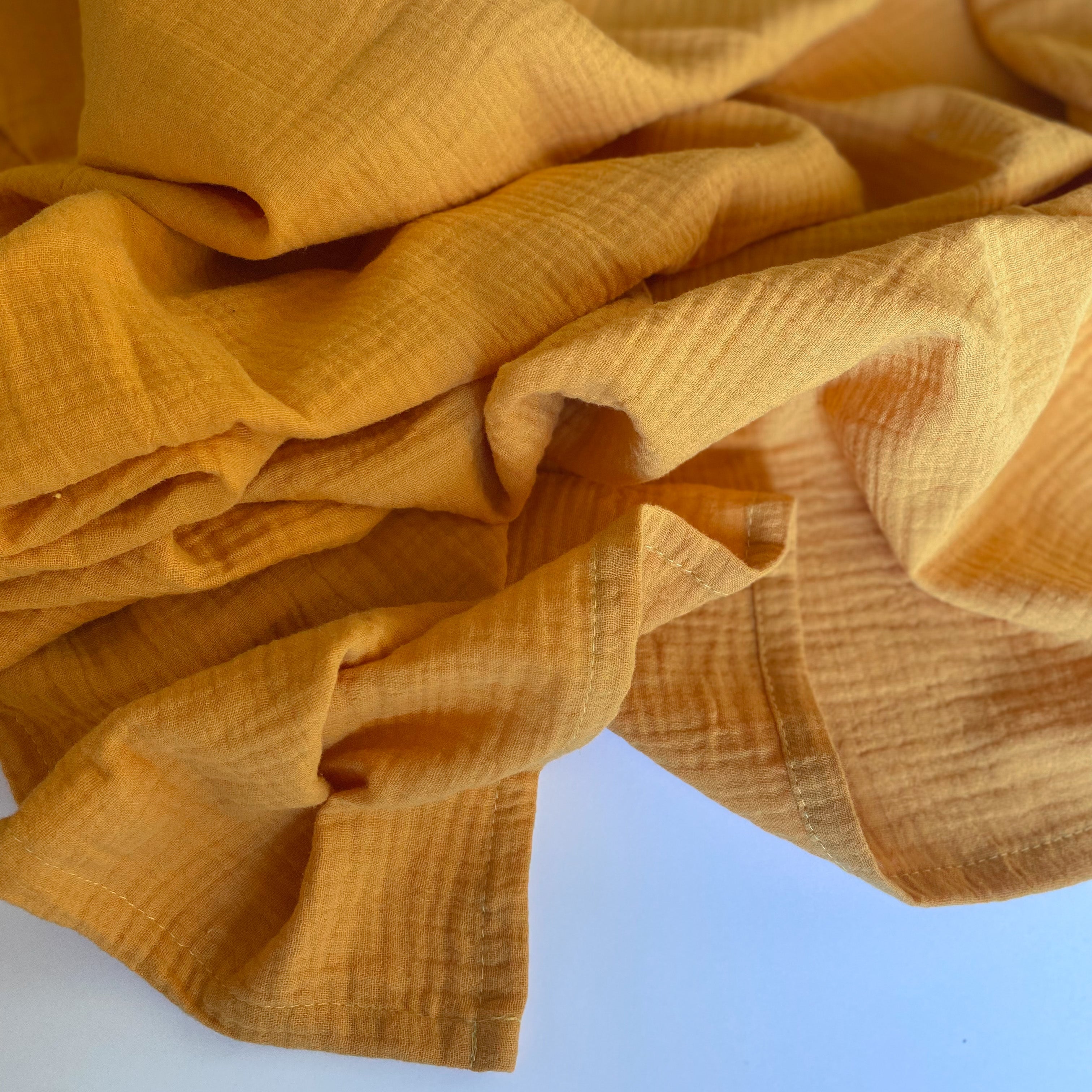 Goldenrod Muslin Swaddle Blanket